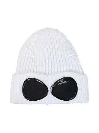 CP COMPANY | Mütze - Haube GOOGLES | weiss